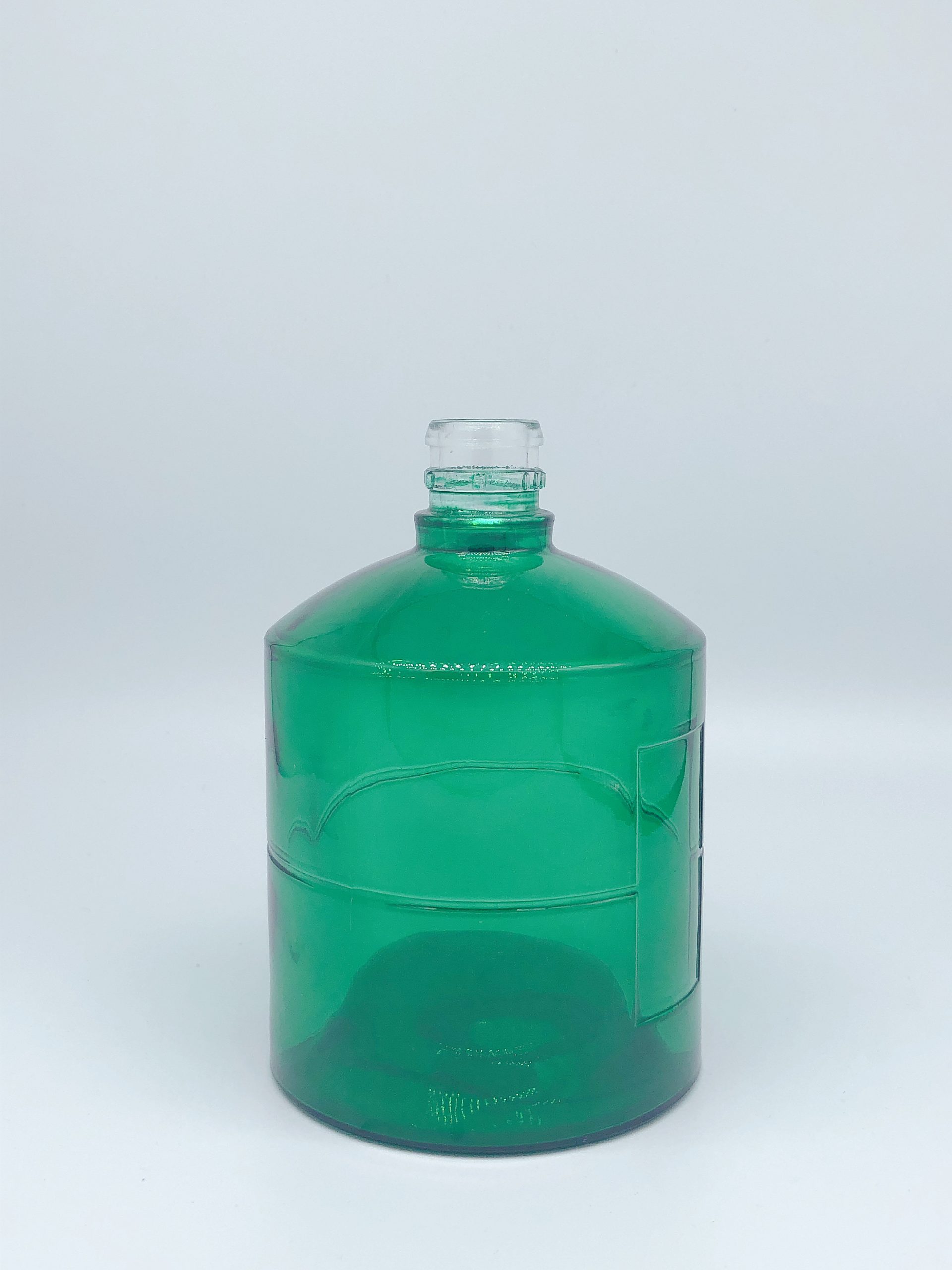 Green painted bottle - Image 1