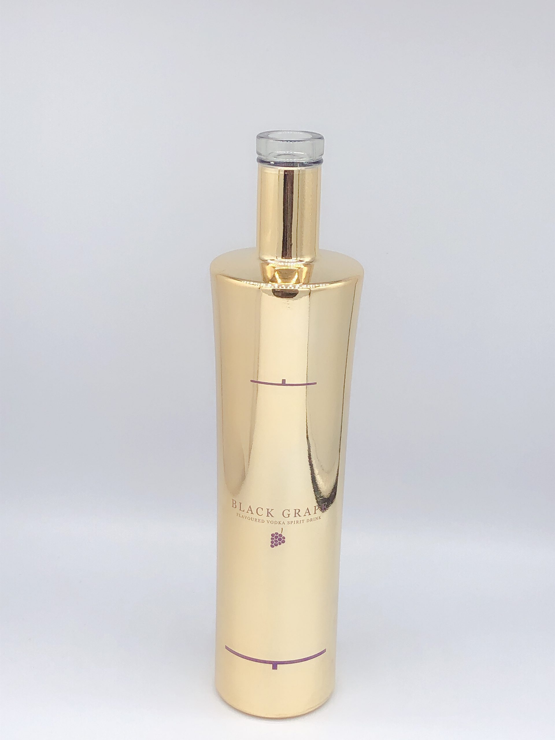 Bottle with plating and silk screen printing - Image 1