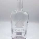 Customized bottle with frosted logo